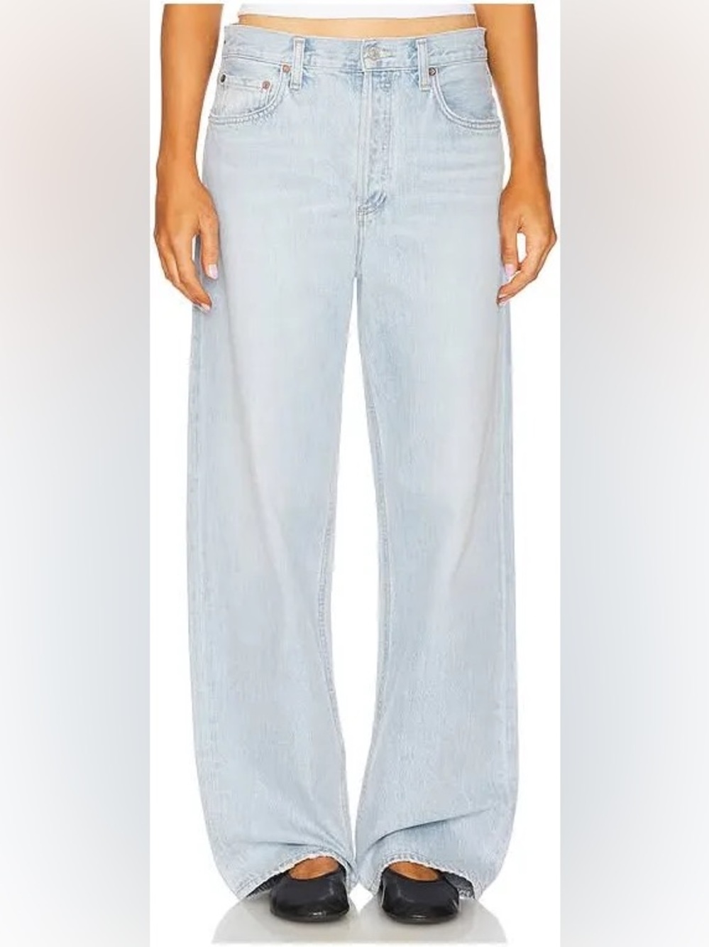 Revolve Agolde Low Slung Baggy Jeans in Fragment - Picture 2 of 13